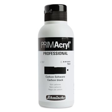 Open in modal - Schmincke Primacryl Professional Fluid Acrylic - Carbon Black, 250 ml bottle