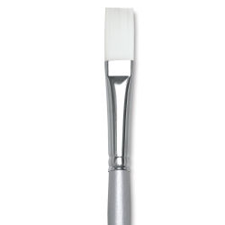 Silver Brush Silverwhite Synthetic Brush - Flat, Long Handle, Size 8