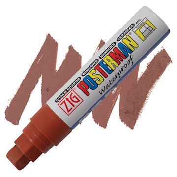 Open in modal - Zig Posterman Paint Marker - 15 mm, Brown, Big & Broad marker and swatch