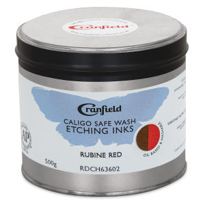 Cranfield Caligo Safe Wash Etching Ink - Rubine Red, 500 g Can
