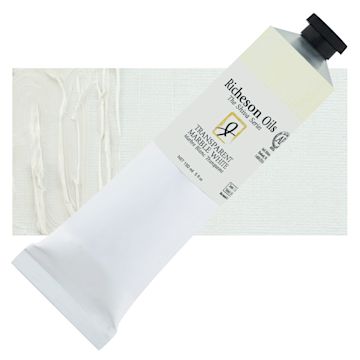 Open in modal - Shiva Signature Artist Oil Color - Transparent Marble White, 150 ml Tube and swatch
