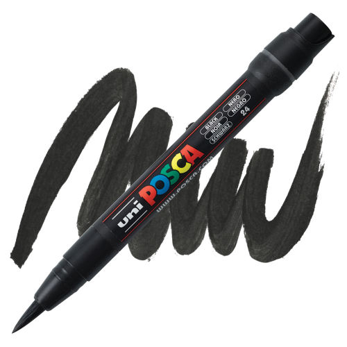 Posca Paint Marker, Black, Brush Tip Marker