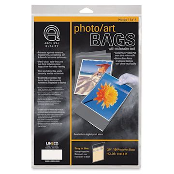 Open in modal - Lineco Photo Art Bag Pack - 11" x 14", Pkg of 10