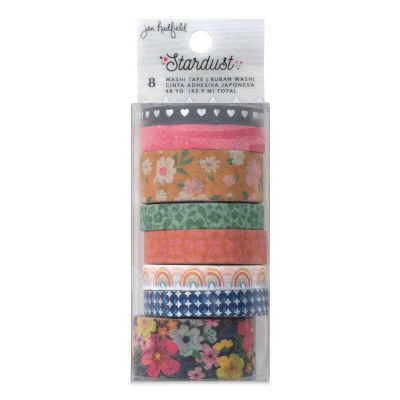American Crafts Washi Tape - Stardust, Pkg of 8, front of the packaging