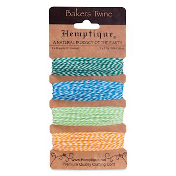 Open in modal - Hemptique Baker's Twine Card - 120 ft, Tutti Fruitti