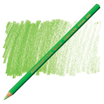 Open in modal - Caran d'Ache Supracolor Soft Aquarelle Pencil - Yellow Green pencil and swatch