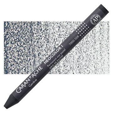 Open in modal - Caran d'Ache Neocolor I Wax Pastel - Payne's Gray pastel and swatch
