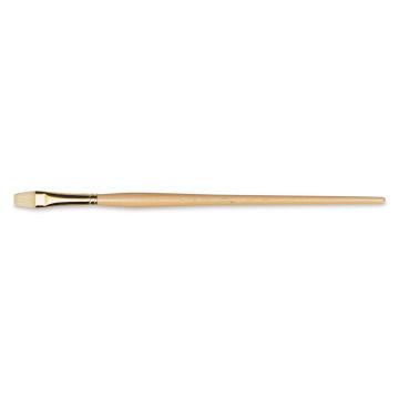 Raphaël D'Artigny Interlocked White Bristle Brush - Bright, Long Handle, Size 14