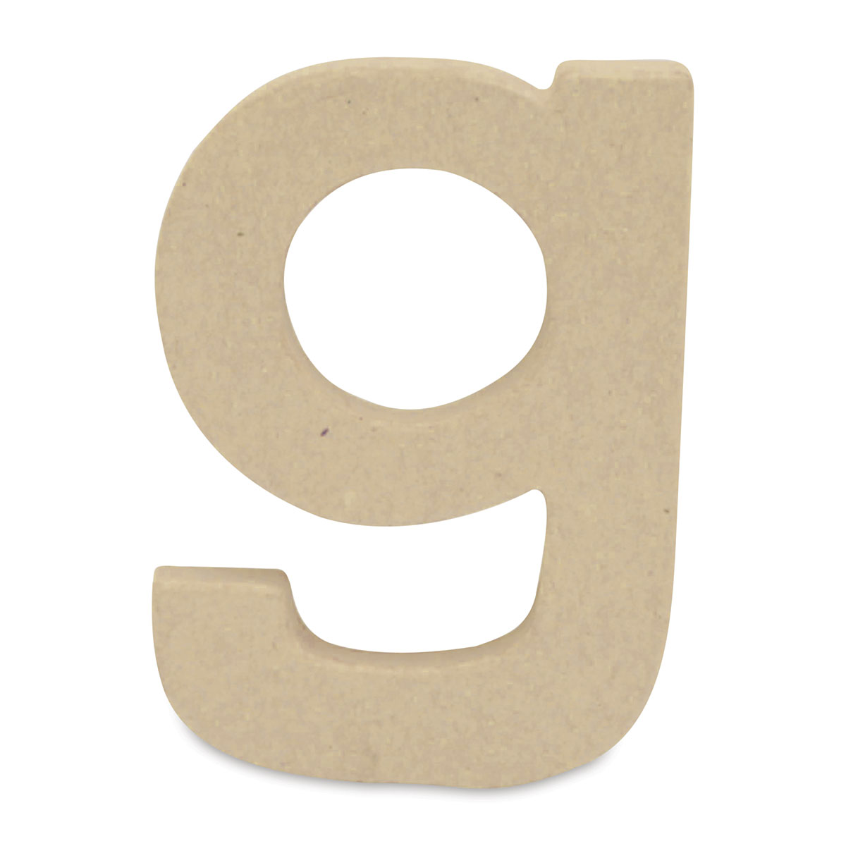 Decopatch Paper Mache Small Kraft Letter - A, Lowercase, 3-1/2 W x 3-2/5 H x 1/2 D