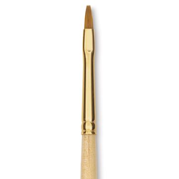Open in modal - Silver Brush Silver Kolinsky Red Sable Brush - Short Handle, Bright, Size 2, close-up
