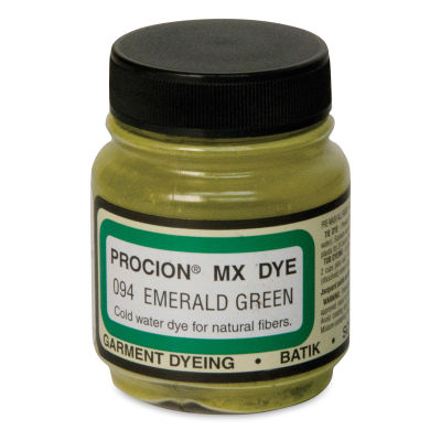 Jacquard Procion MX Fiber Reactive Cold Water Dye - Emerald Green, 2/3 oz jar