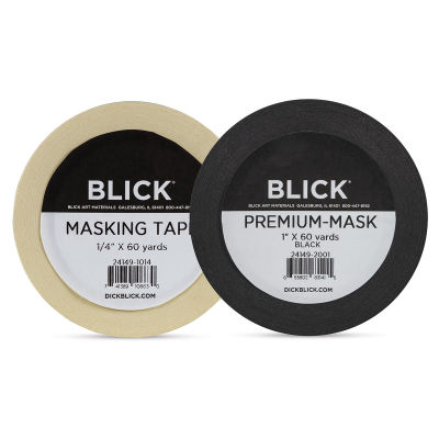 Blick Masking Tape, Natural and Black