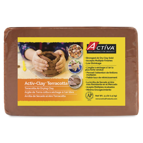 Activa Activ-Clay Air Drying Clay - 3.3 lb, Terra Cotta