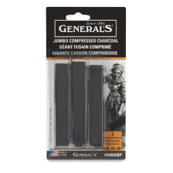 Jumbo Charcoal Sticks, Pkg of 3-Assorted  Outside of Package