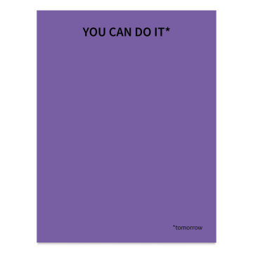 Public School Paper Co. Notepad - Purple, You Can Do It (front of pad)
