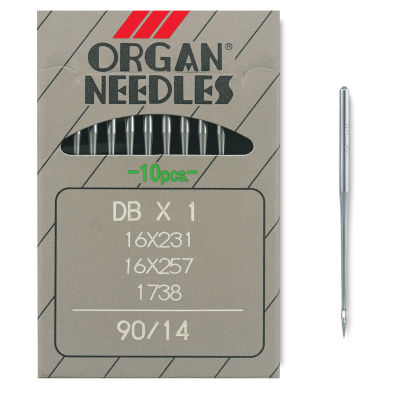 Sewing Needles - Front of Package of ten Size 14 Sewing Machine needles
