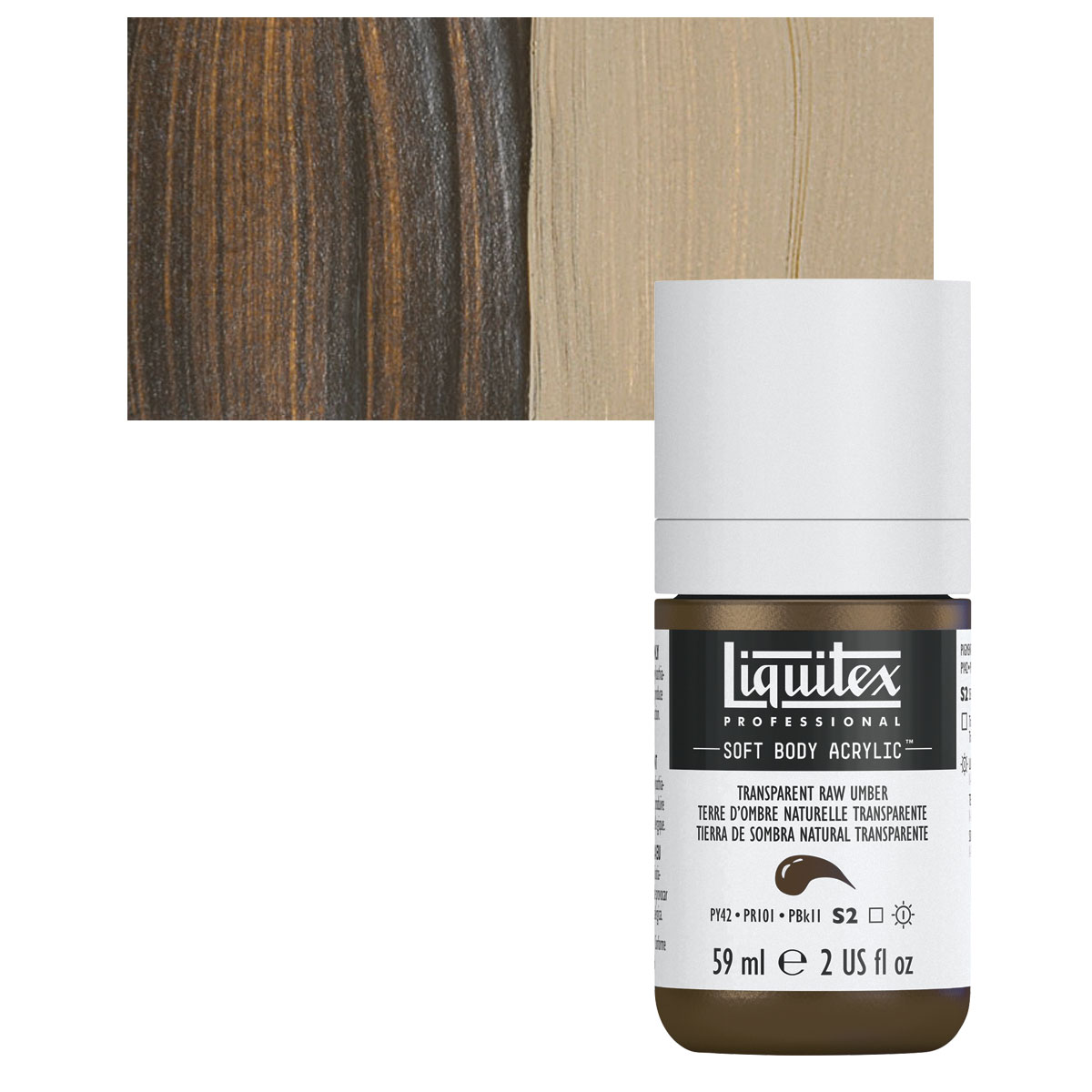 Heavy Body Acrylic - Transparent Raw Umber, 59 ml