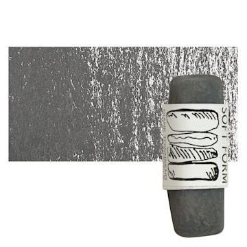 Open in modal - Townsend Artists' Soft Form Pastel - Medium Gray (Dark) pastel and swatch
