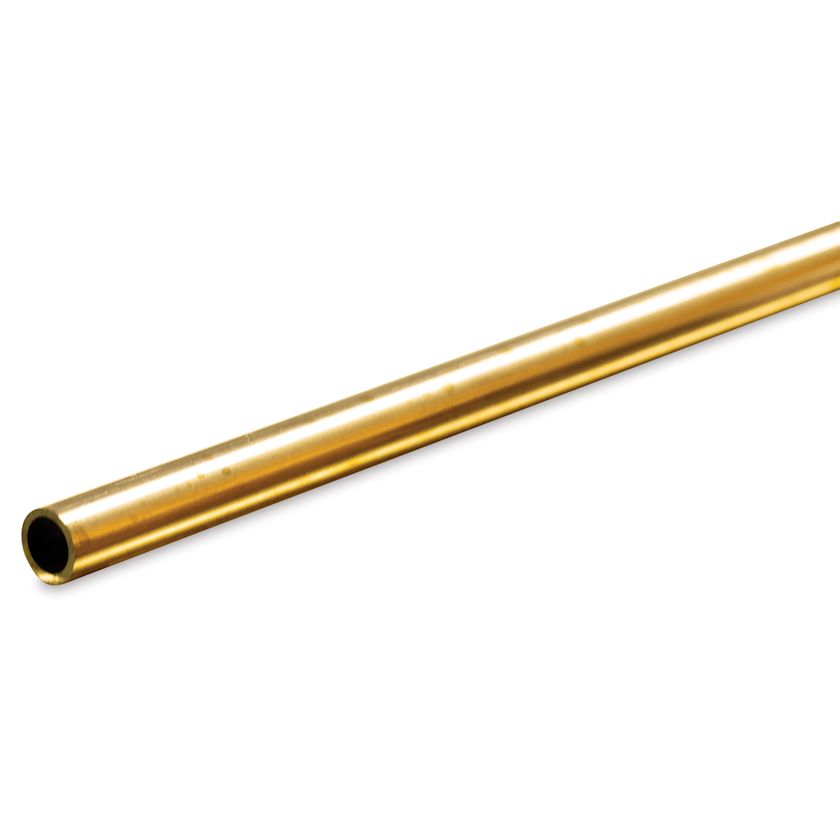 K&S Metal Tubing Brass, Round, 5/32" Diameter, 36" BLICK Art Materials
