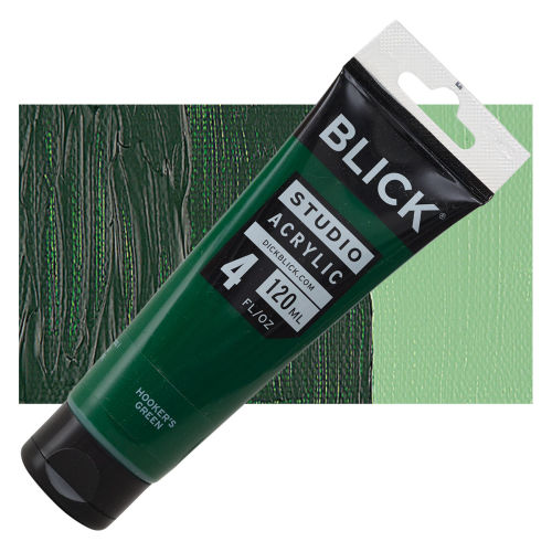 Blick Studio Acrylics - Green Deep Permanent, 4 oz tube