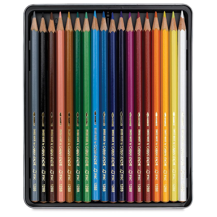 Caran d'Ache Fancolor Watercolor Pencil Set - Set of 18 | BLICK Art ...