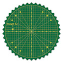 Omnigrid 360 Rotating Cutting Mat - Green/Yellow, 14"