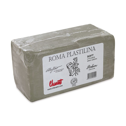 Chavant Roma Plastilina Modeling Clay - 2 lb, White, Medium