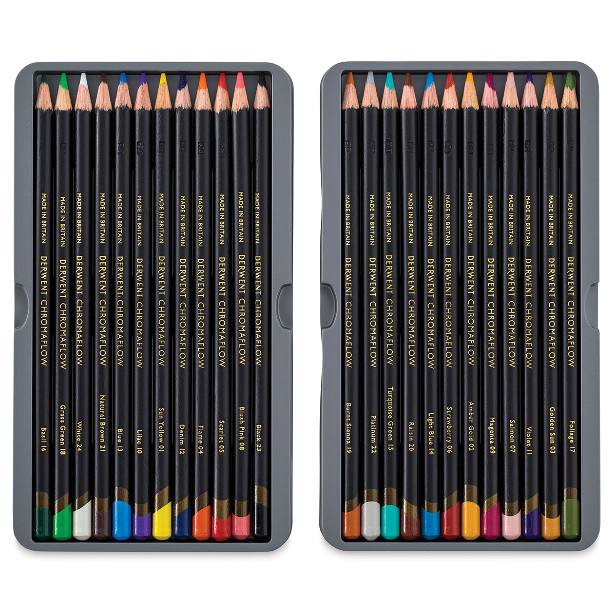 Derwent Drawing 24 Set of Coloured Pencils: Swatch, Review, Comparison &  Time Lapse Drawing 