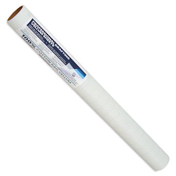 Open in modal - Pacific Arc Gridded Drafting Vellum Roll - 4 x 4 Grid, 24" x 5 yds, packaging