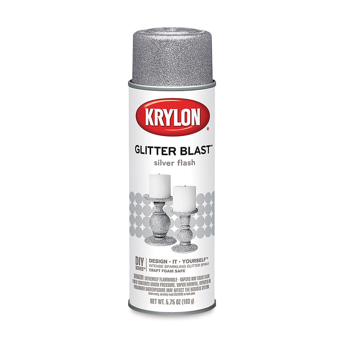 Krylon Glitter Blast Spray Paint - Silver, 5.75 oz can