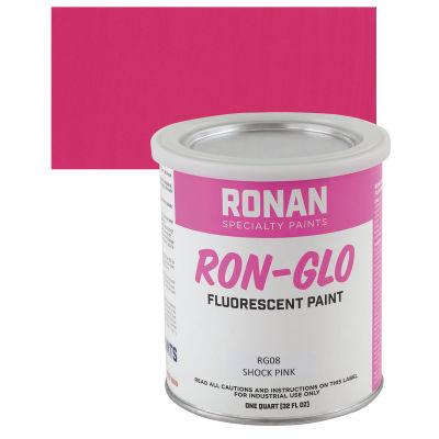 Ronan RON-GLO Fluorescent Paints - Shock Pink, Quart