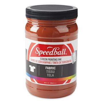 Open in modal - Speedball Fabric Screen Printing Ink - Brown, 32 oz, Jar