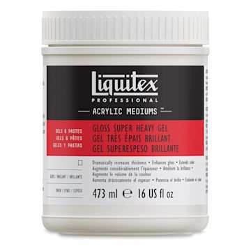 Open in modal - Liquitex Medium - Super Heavy Gel Medium, Gloss, 16 oz bottle