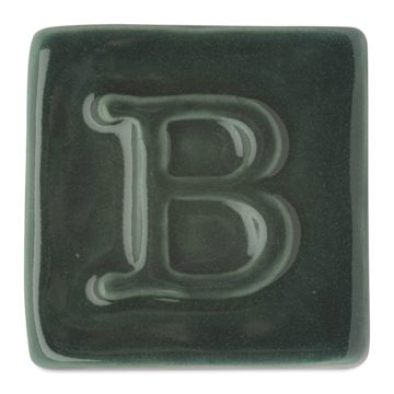 Open in modal - Botz Pro Glaze - Malachite, 200 ml sample fired to 1050°C / 1922°F