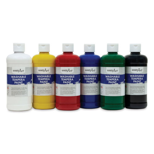 WASHABLE PAINT By Rich Art - NEON Yellow / Green / Orange / Violet