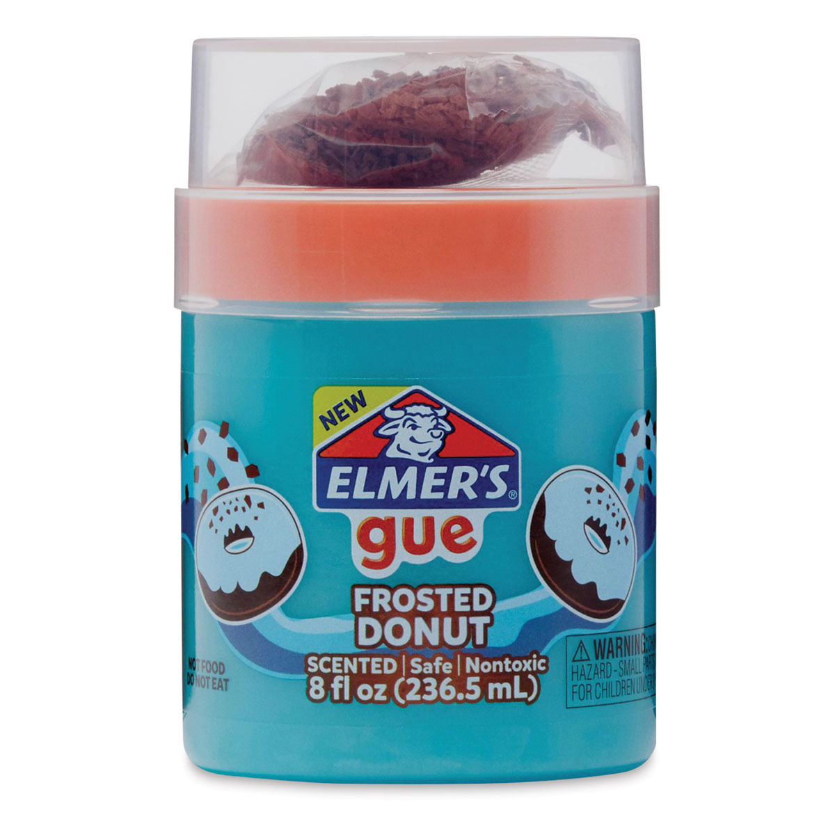 Elmer's Gue Premade Slime, Strawberry Donut Fluffy Slime, Scented, Includes  Rainbow Sprinkle Slime Add-Ins, 2 Count, Pink