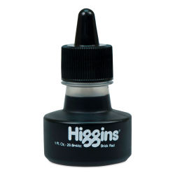 Higgins Dye-Based Drawing Ink - 1 oz, Brick Red, Non-Waterproof, Dye-Based Ink