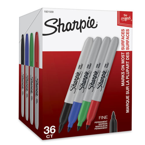 24 + 1 SHARPIE Markers Coloured Permanent Sharpies Marker Pen Bulk Fine  Point