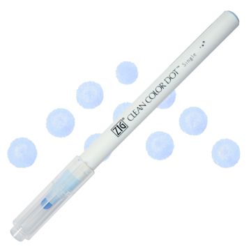 Open in modal - Zig Clean Color Dot Marker - Powder Blue, swatch and marker