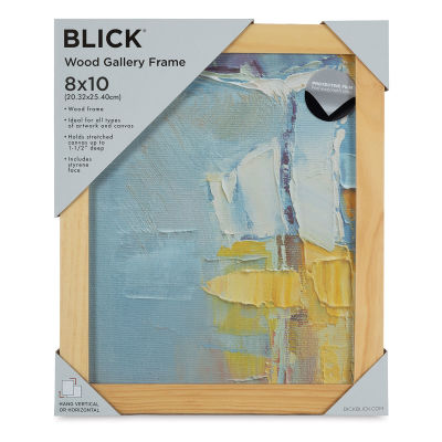Blick Wood Gallery Frame - Natural, 8'' x 10'' (In packaging)