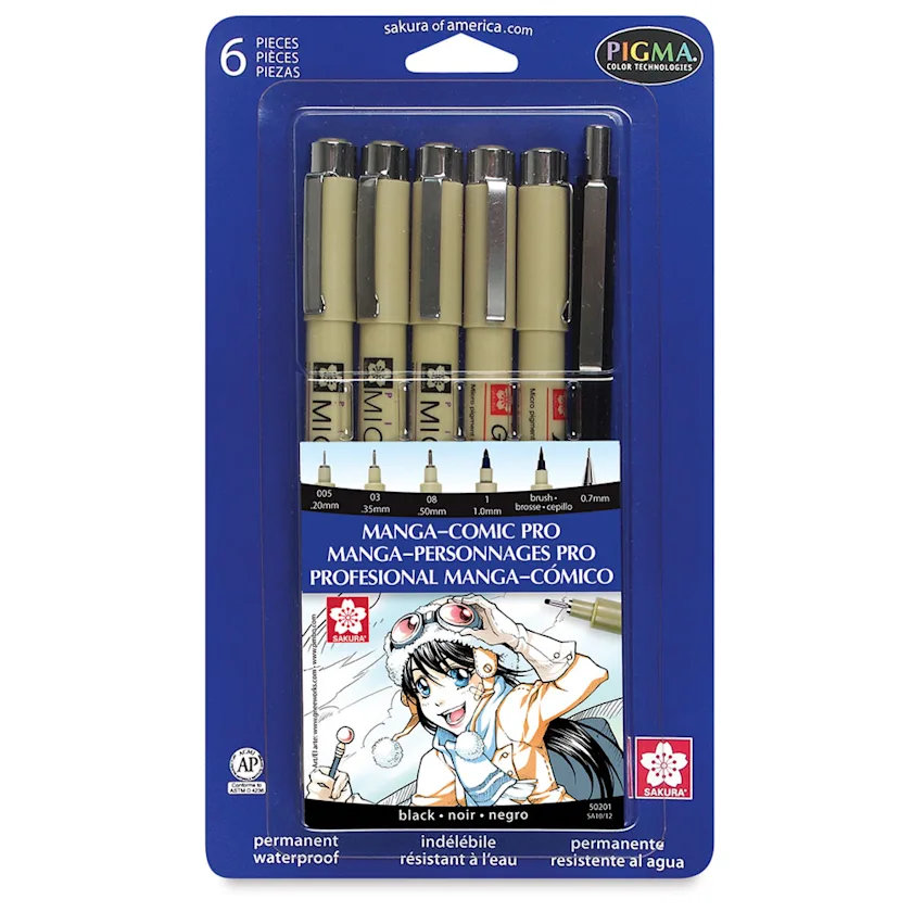 Sakura Writing Set Sakura Manga Comic Pro Sets | BLICK Art Materials