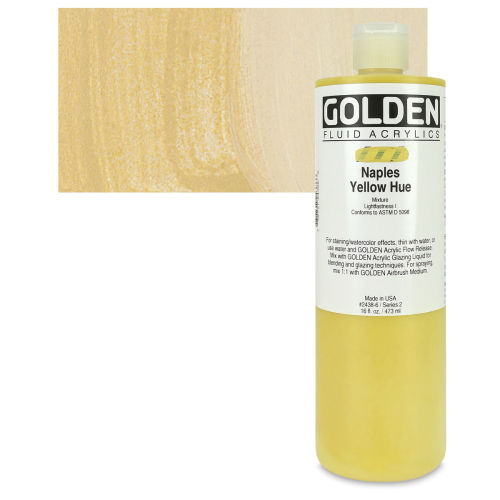 Cadmium Yellow Light (Hue) (16oz Fluid Acrylic)