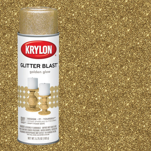 krylon glitter blast spray paint golden glow 10.25 Oz (discontinued Can)