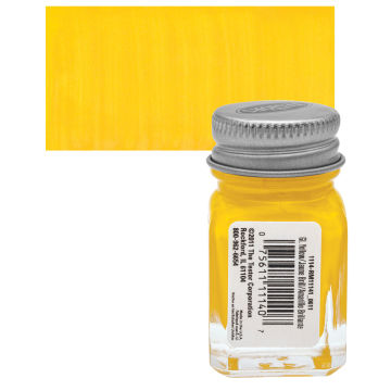 Testors Enamel Paint - Flat Yellow, 1/4 oz bottle