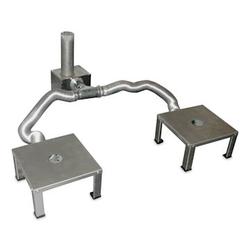 Open in modal - L&L Vent-Sure Downdraft Vent System - Vent Doubler