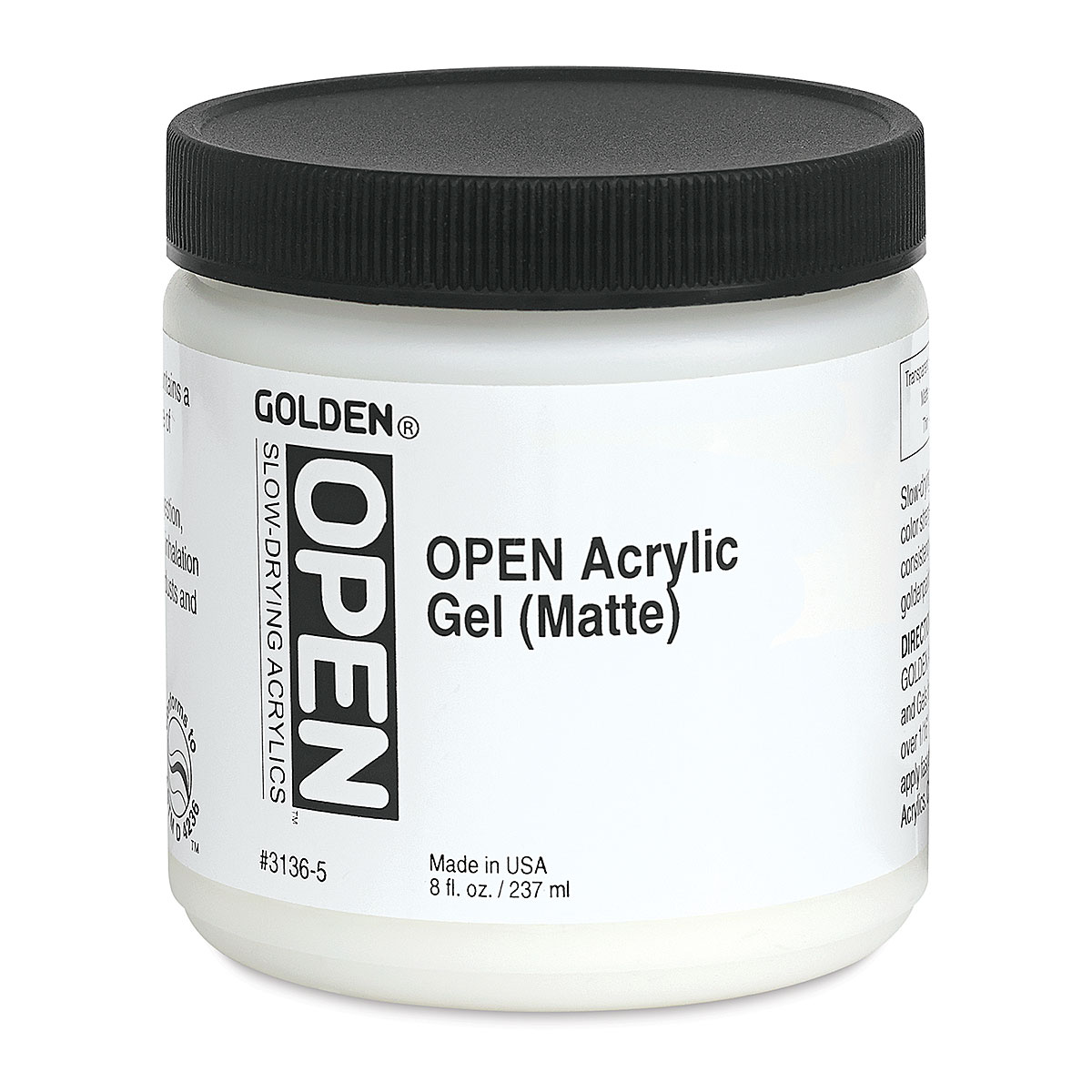 Golden Soft Acrylic Gel Medium - Matte, 8 oz jar, BLICK Art Materials