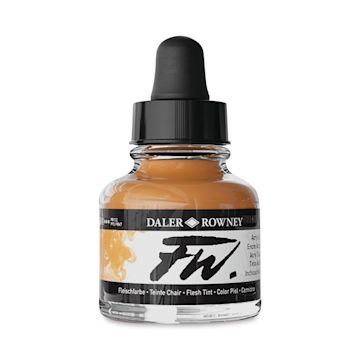 Open in modal - Daler-Rowney FW Acrylic Water-Resistant Artists Ink - 1 oz, Peach Pink