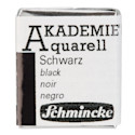 Schmincke Akademie Aquarell Watercolor Pan - Black, Half Pan