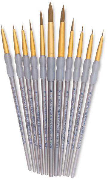 Royal & Langnickel Crafter's Choice Craft & Glue Brushes, 6pc