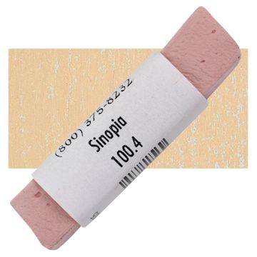 Open in modal - Great American Handmade Pastel - Sinopia 4, 100.4 pastel and swatch